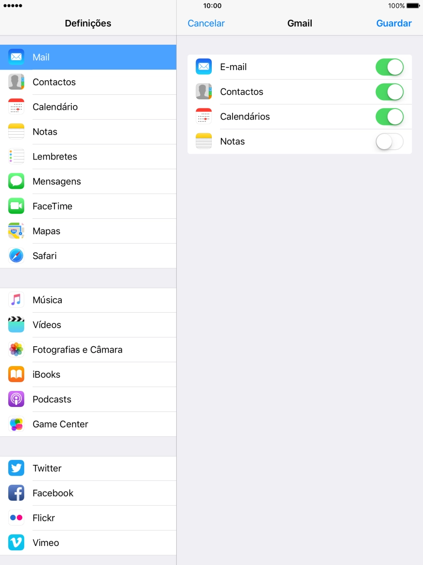 Se o ecrã mostrar esta imagem, a sua conta foi identificada e configurada automaticamente. Siga as indicações no ecrã para introduzir informações adicionais e concluir a configuração.
