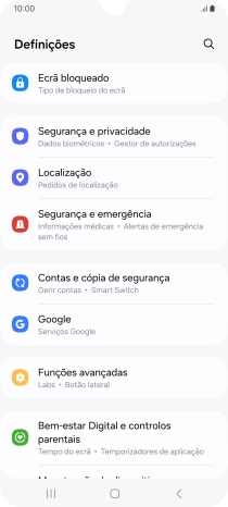 Prima Ecrã bloqueado.