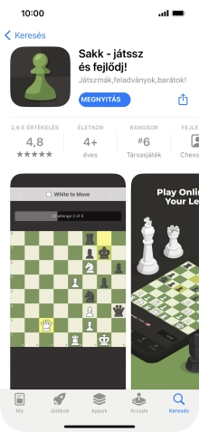 Húzd az ujjad felfelé a kijelző aljáról, hogy visszatérj a kezdőképernyőhöz.