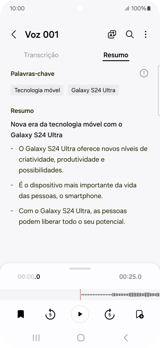 Prima a tecla de retrocesso para guardar as alterações.