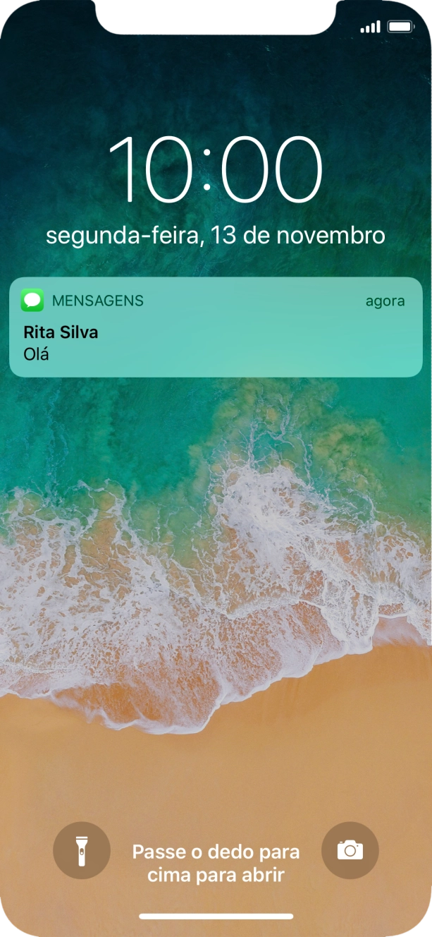 Prima a notificação pretendida e siga as indicações no ecrã para utilizar a função escolhida.