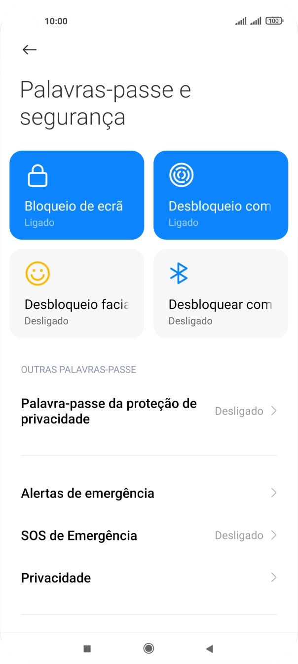 Prima Bloqueio de ecrã.