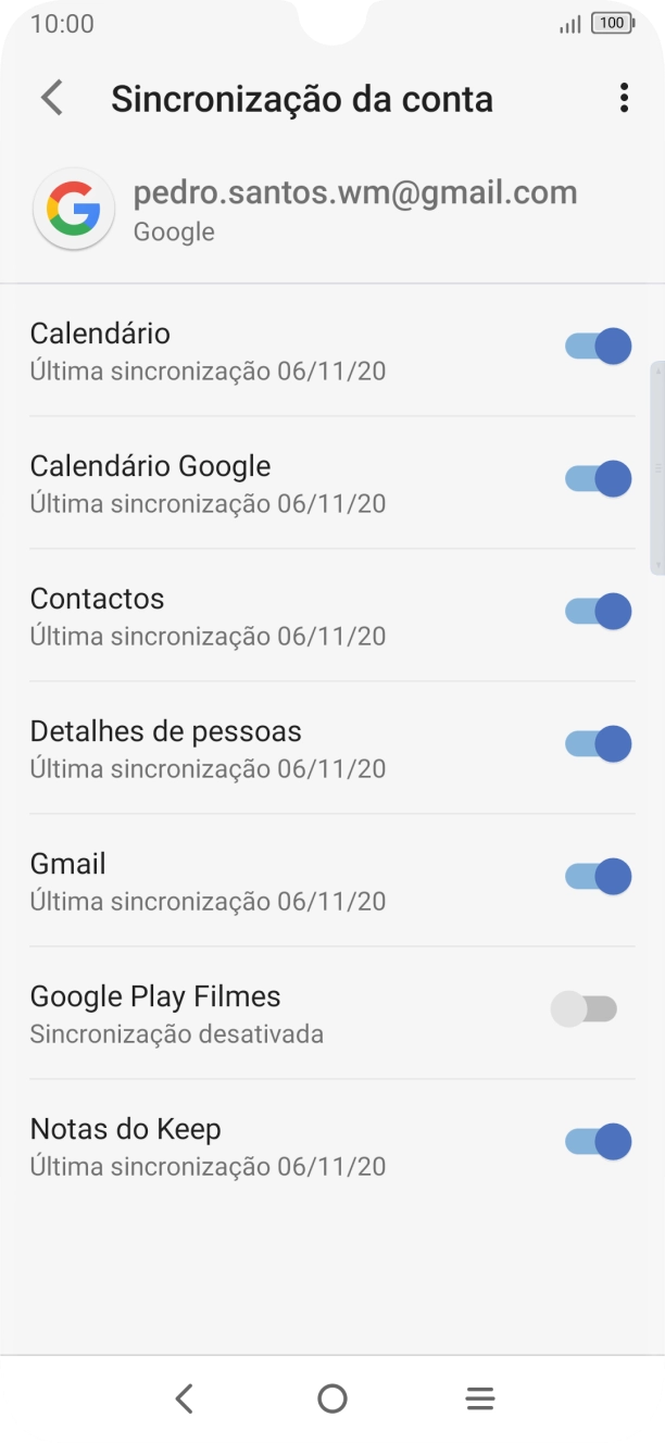 Prima a tecla de início para terminar e voltar ao ecrã inicial.