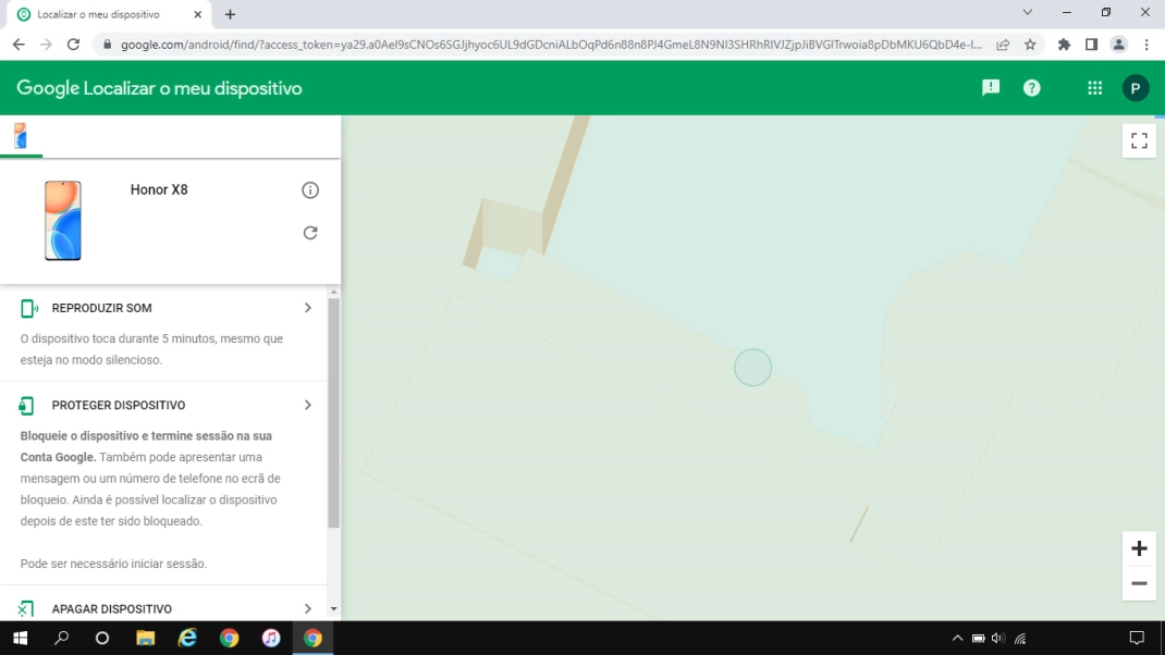 Clique no dispositivo pretendido.