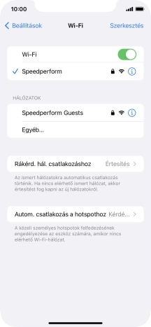 Húzd az ujjad felfelé a kijelző aljáról, hogy visszatérj a kezdőképernyőhöz.
