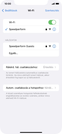 Húzd az ujjad felfelé a kijelző aljáról, hogy visszatérj a kezdőképernyőhöz.
