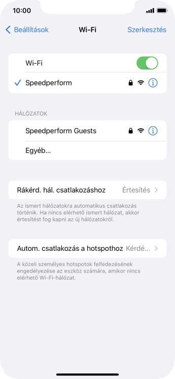 Húzd az ujjad felfelé a kijelző aljáról, hogy visszatérj a kezdőképernyőhöz.