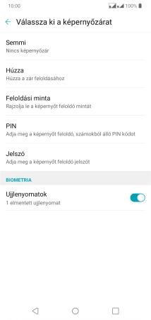 Válaszd a Semmi lehetőséget.