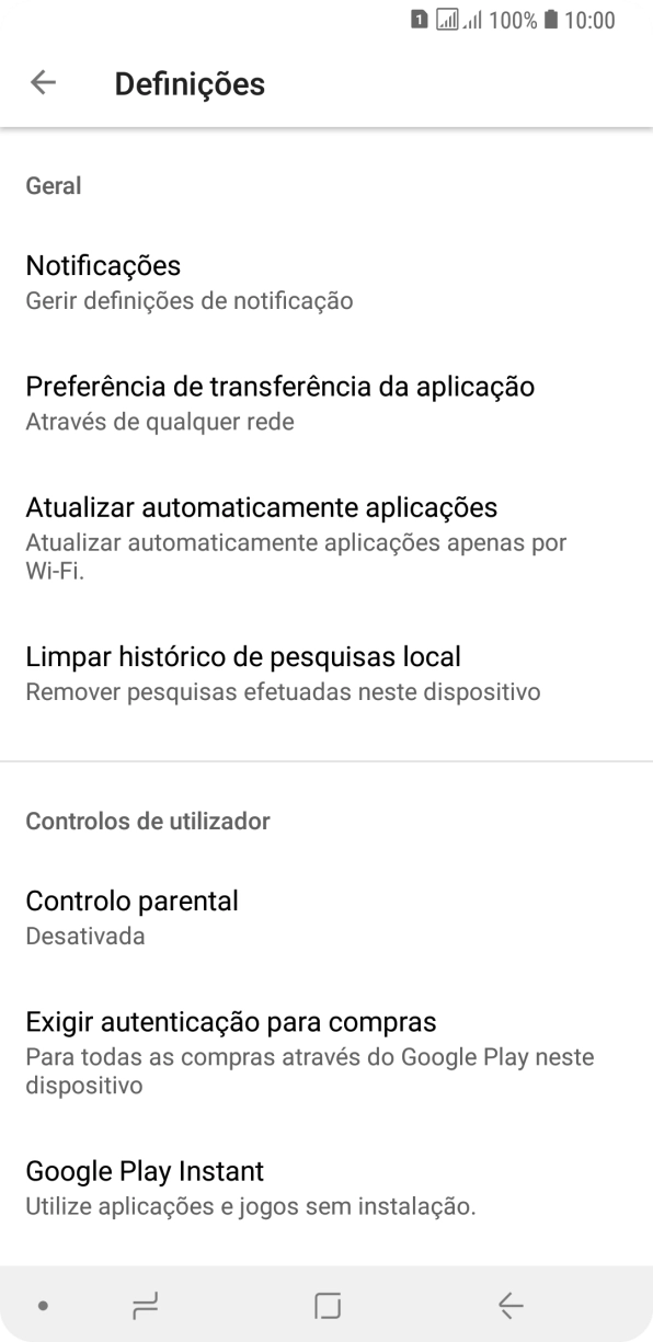 Prima Atualizar automaticamente aplicações.