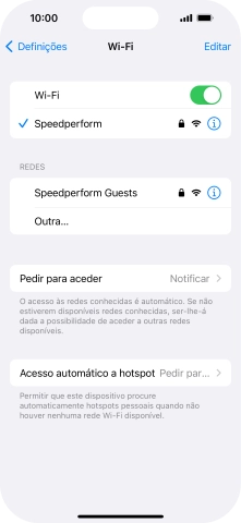 Para voltar ao ecrã inicial, deslize o dedo de baixo para cima a partir da base do ecrã.