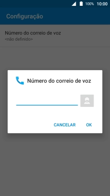 Introduza 123 e prima OK.