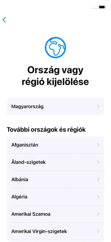Válaszd ki a kívánt országot vagy régiót.