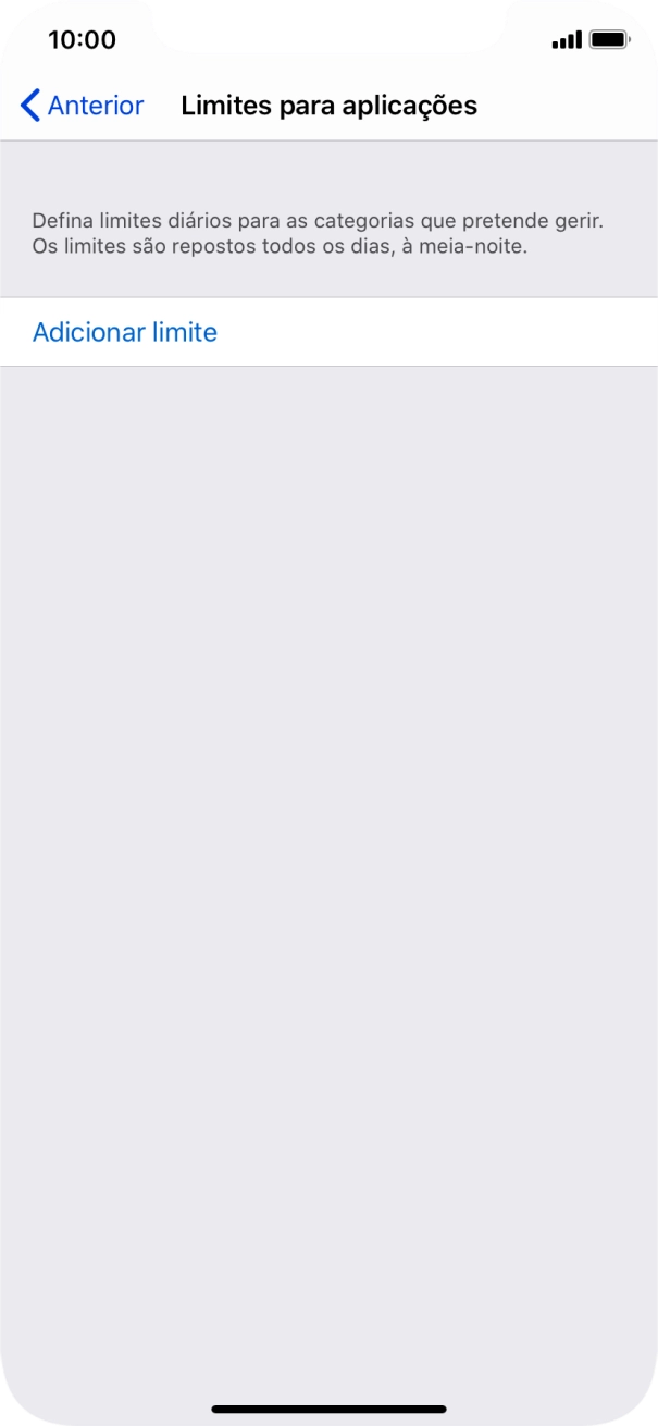 Prima Adicionar limite.