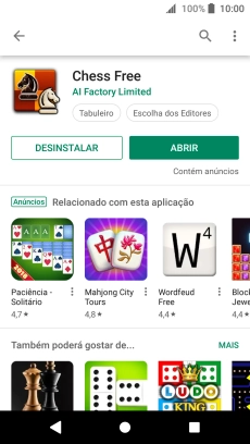 Prima a tecla de início para terminar e voltar ao ecrã inicial.