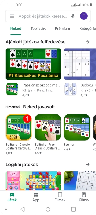 Kattints a keresés mezőre.