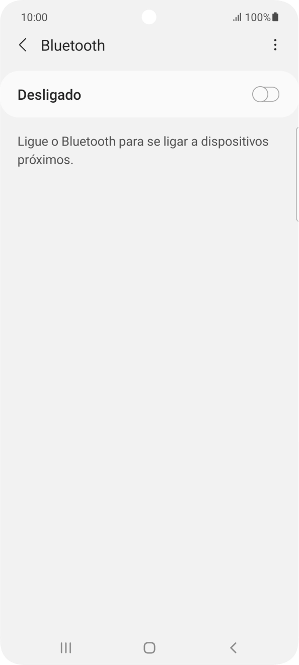 Prima o indicador para ativar a função.