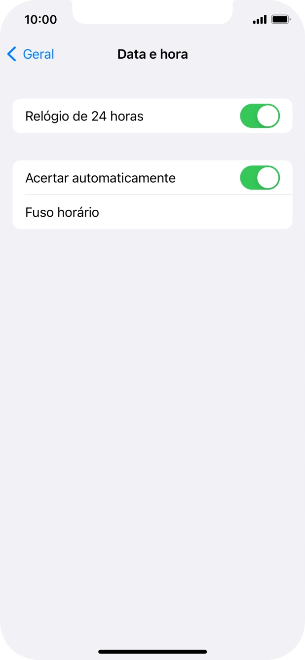 Para voltar ao ecrã inicial, deslize o dedo de baixo para cima a partir da base do ecrã.