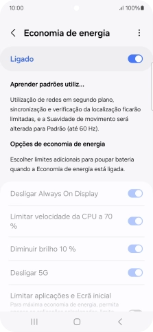 Prima a tecla de início para terminar e voltar ao ecrã inicial.