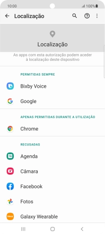Prima a app pretendida.