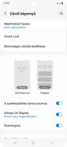 Kattints a kívánt beállítások melletti csúszkákra a funkciók be- vagy kikapcsolásához.