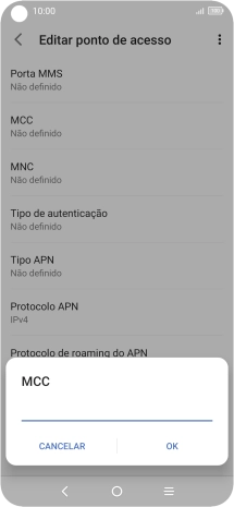Introduza 268 e prima OK.