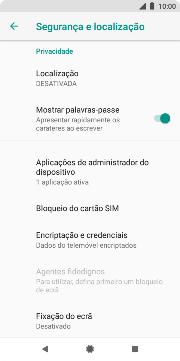 Prima Bloqueio do cartão SIM.