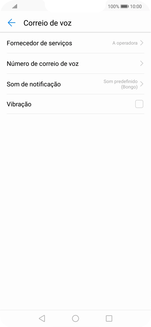 Prima Número do correio de voz.