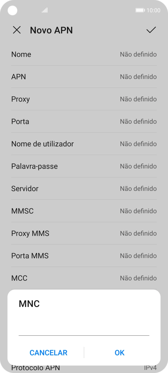 Introduza 01 e prima OK.