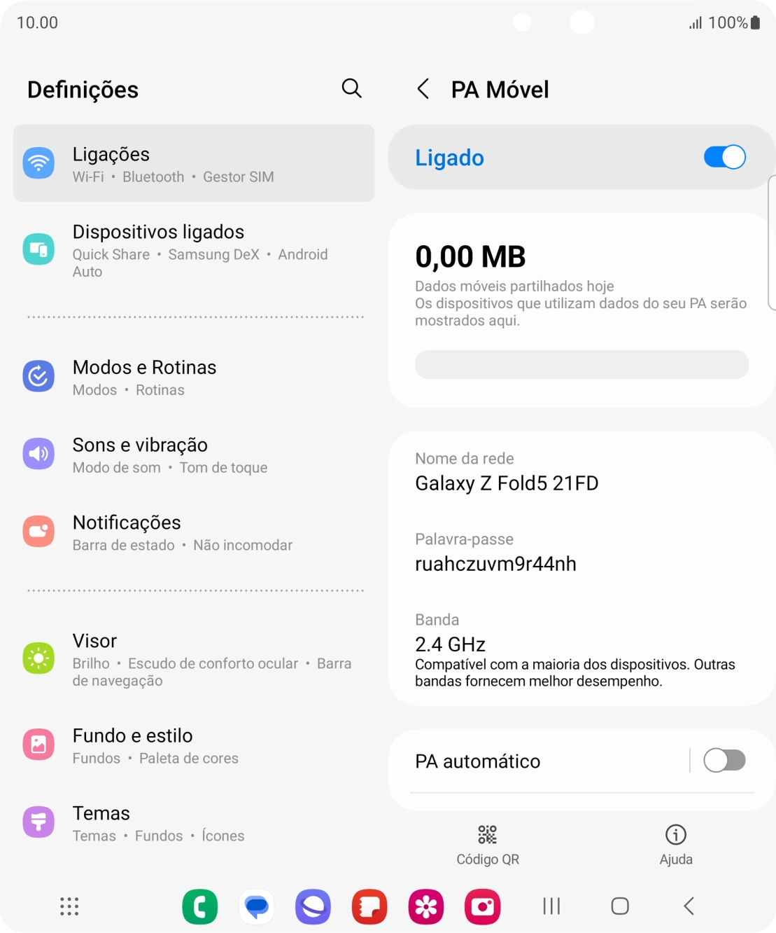 Prima a tecla de início para terminar e voltar ao ecrã inicial.