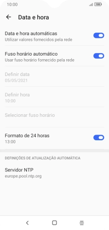 Prima a tecla de início para terminar e voltar ao ecrã inicial.