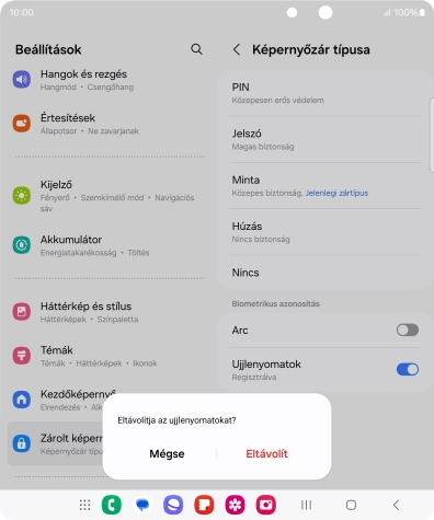 Válaszd az Eltávolít lehetőséget.