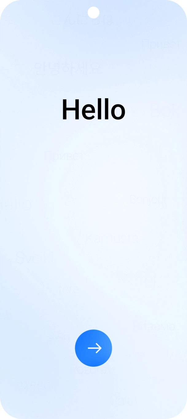 Prima a seta para a direita.