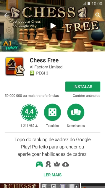Prima INSTALAR e siga as indicações no ecrã para instalar a app.