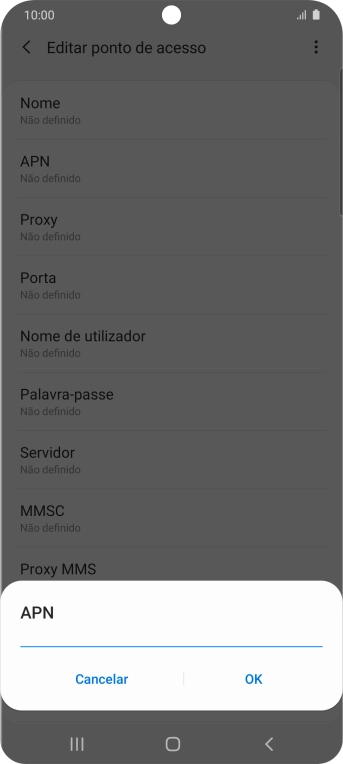 Introduza net2.vodafone.pt e prima OK.