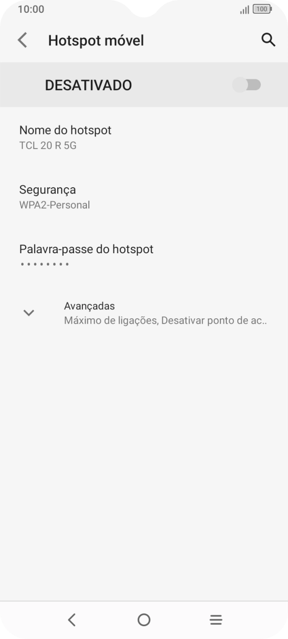 Prima Nome do hotspot.