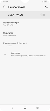 Prima Nome do hotspot.