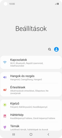 Válaszd a Kapcsolatok lehetőséget.