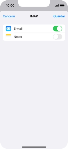 Prima Guardar. A sua conta de e-mail está agora configurada. Se pretender escolher definições adicionais para o servidor de receção e envio, siga os passos seguintes.