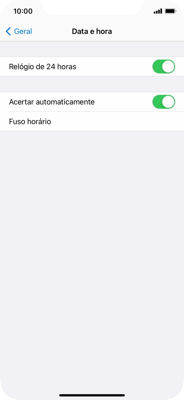 Para voltar ao ecrã inicial, deslize o dedo de baixo para cima a partir da base do ecrã.