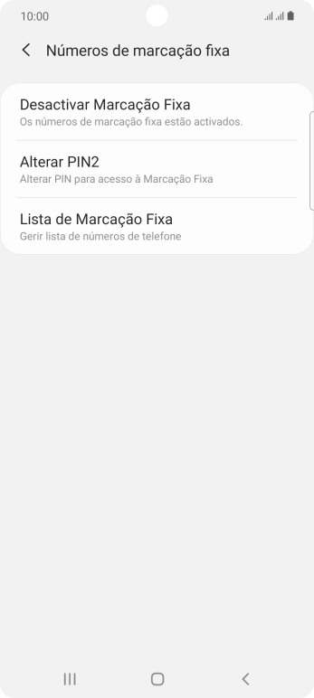 Prima Desactivar Marcação Fixa.