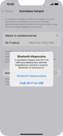 Amennyiben ki van kapcsolva a Wi-Fi, válaszd a Csak Wi-Fi és USB lehetőséget.