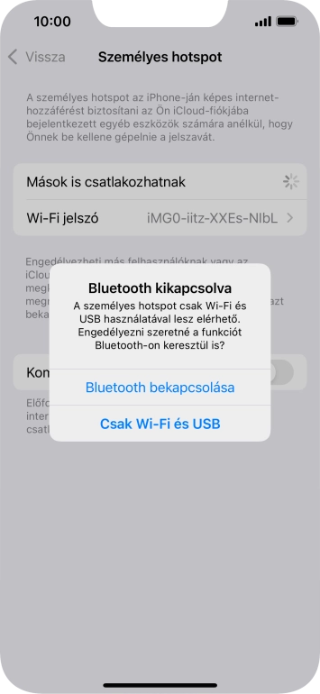 Amennyiben ki van kapcsolva a Wi-Fi, válaszd a Csak Wi-Fi és USB lehetőséget.