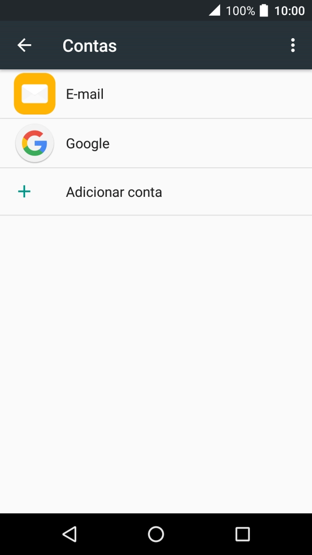Prima o ícone de menu.