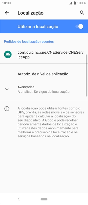Prima Autoriz. de nível de aplicação.