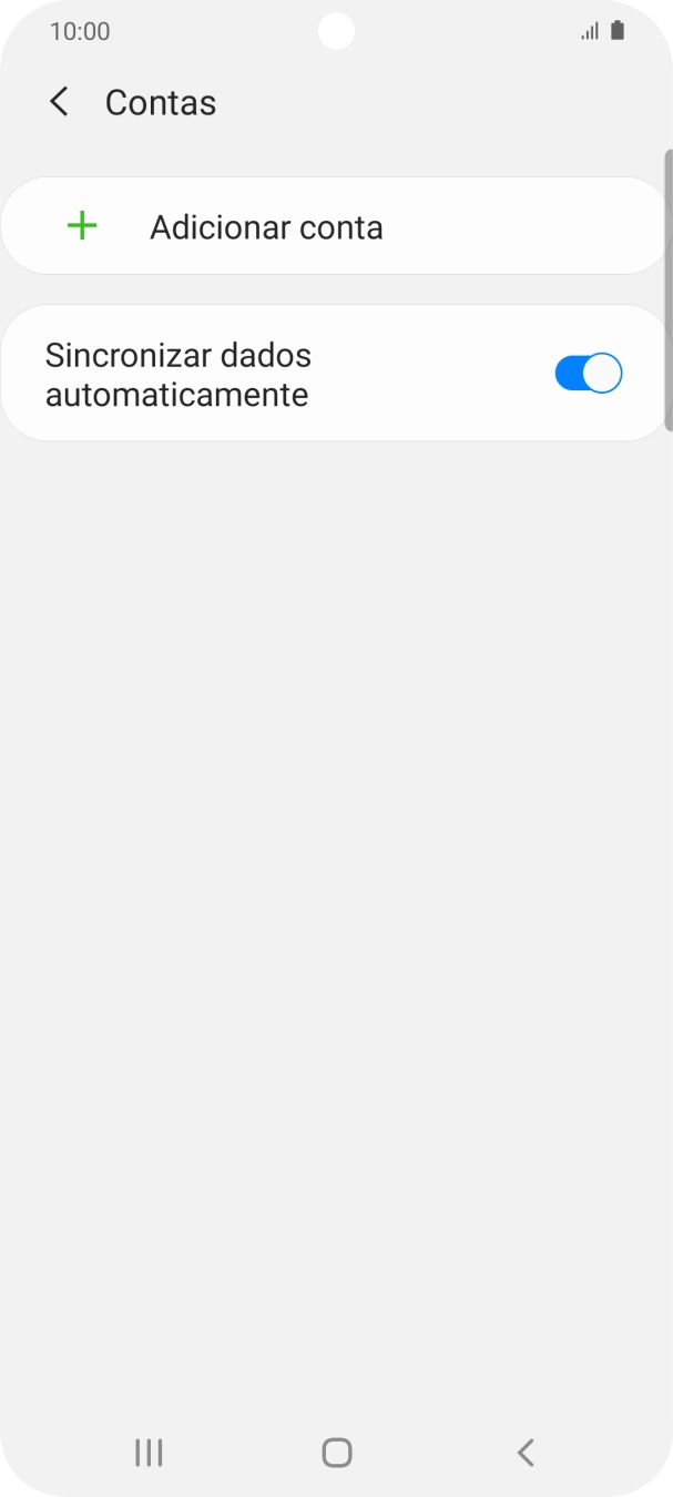 Prima Adicionar conta.