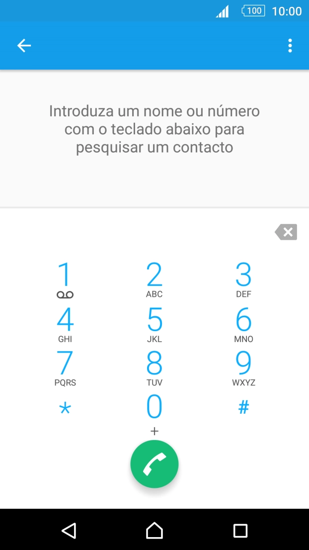 Prima a tecla de início para terminar e voltar ao ecrã inicial.
