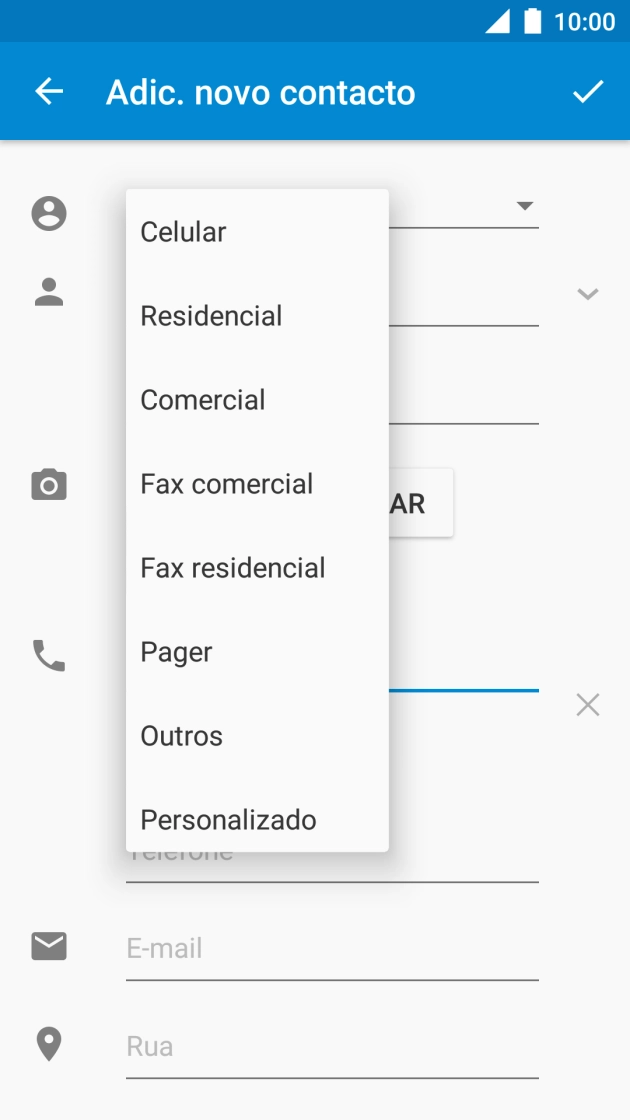 Prima o tipo de número pretendido.