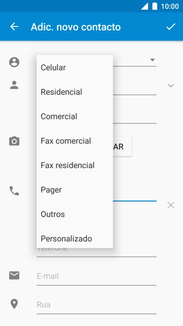 Prima o tipo de número pretendido.