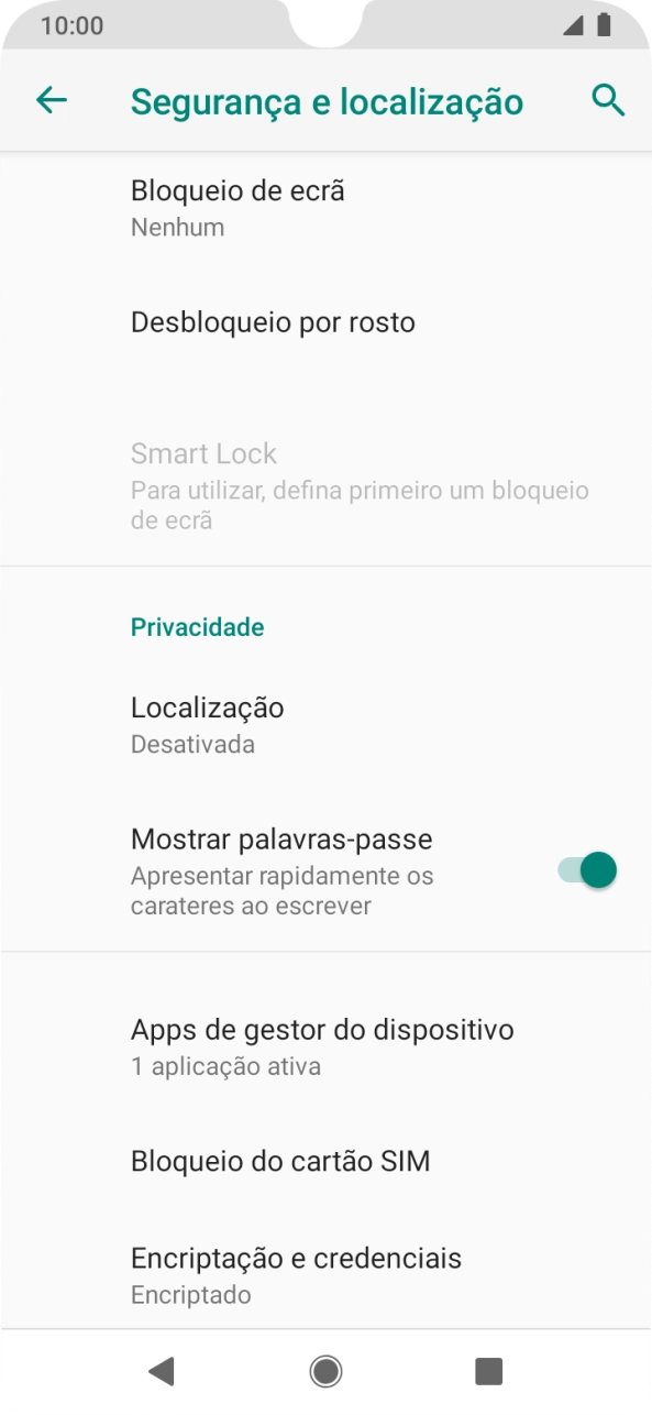 Prima a tecla de início para terminar e voltar ao ecrã inicial.