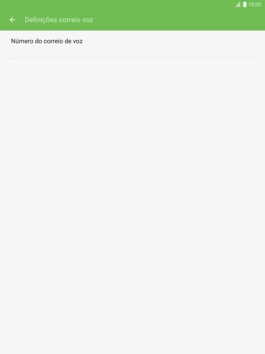 Prima Número do correio de voz.